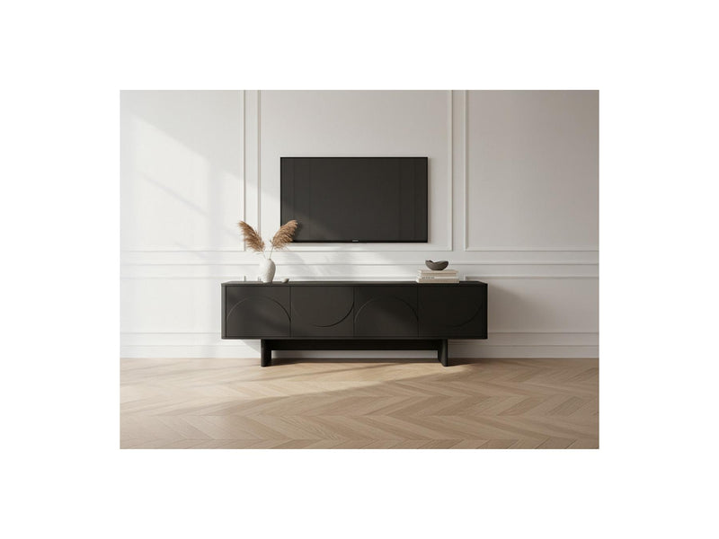 Meuble Tv 4 Portes - Esteban - Formes Géométriques