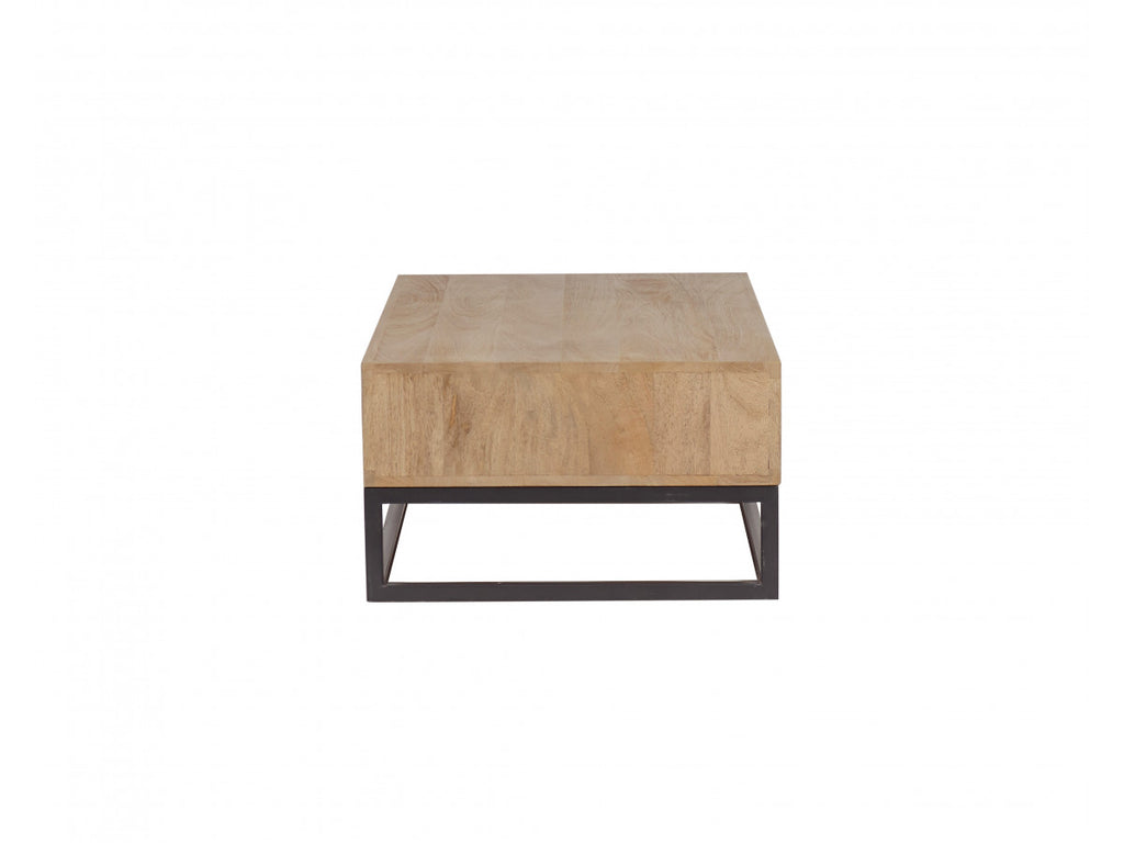 Bergerac - Coffee Table with 2 Compartments 110 cm Solid Mango Wood