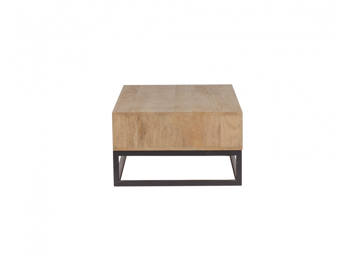 Bergerac - Coffee Table with 2 Compartments 110 cm Solid Mango Wood