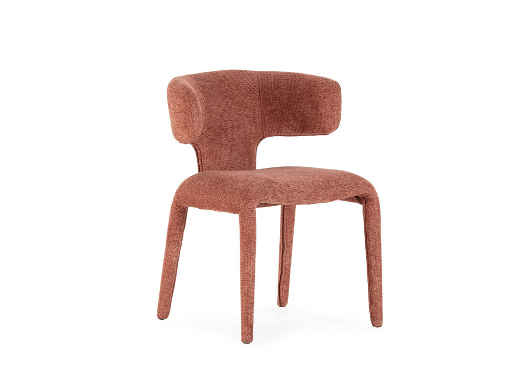 Sasha - Set - With Beige Oval Dining Table + Mila Textured Fabric Chairs - Set of 6 Chairs