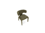 Sasha - Set - With Beige Oval Dining Table + Mila Textured Fabric Chairs - Set Of 4 Chairs