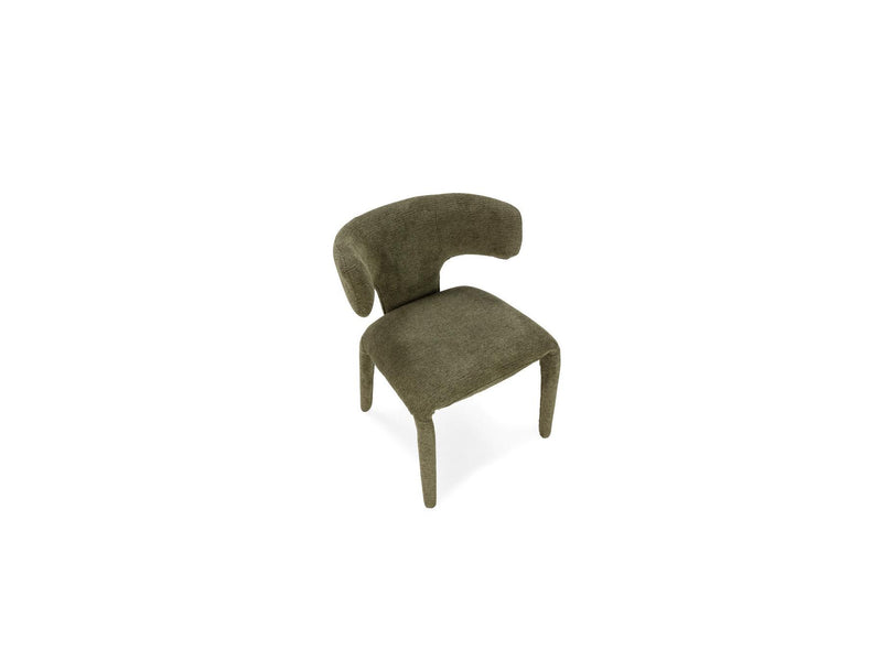 Sasha - Set - With Beige Oval Dining Table + Mila Textured Fabric Chairs - Set of 4 Chairs