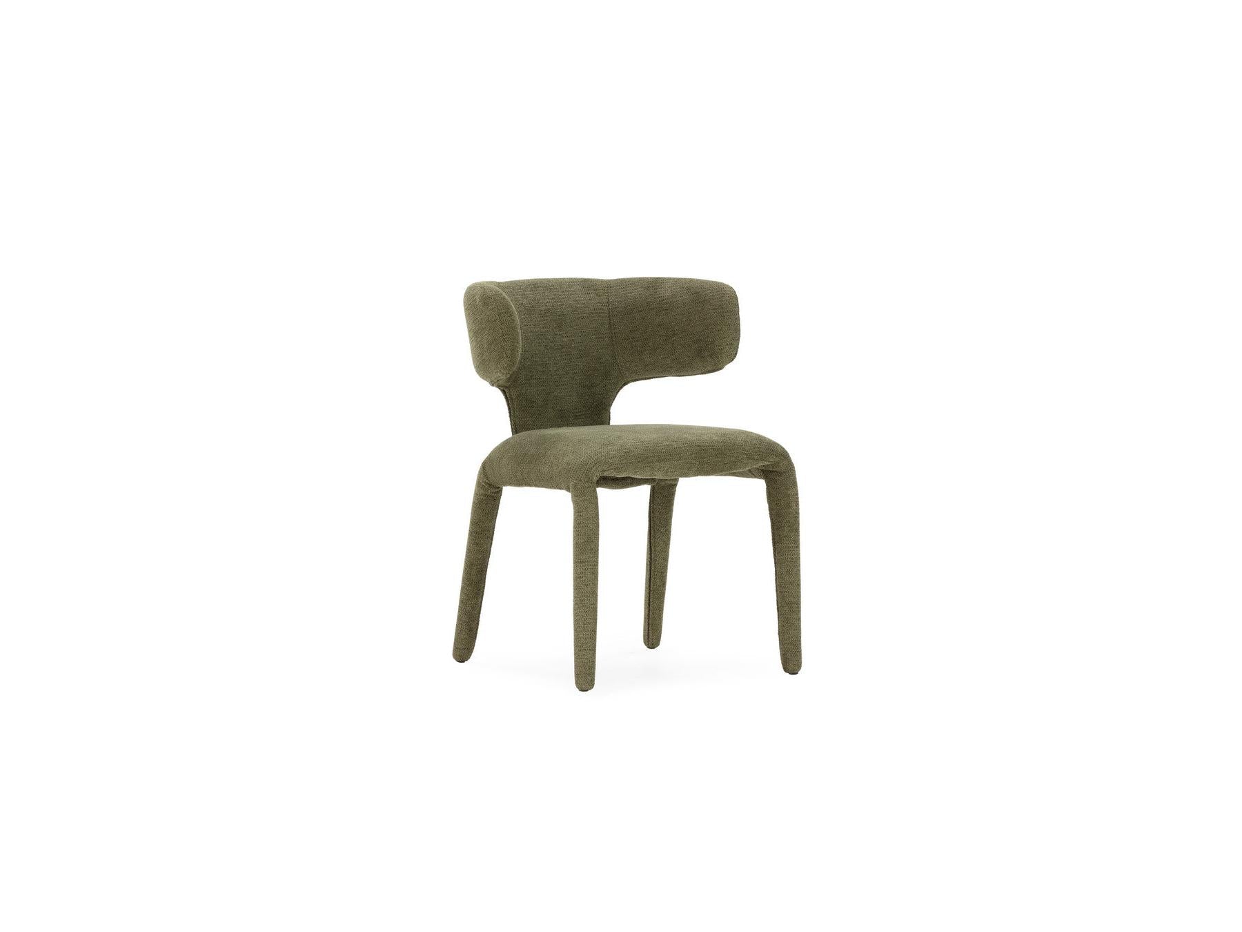 Sasha - Set - With Beige Oval Dining Table + Mila Textured Fabric Chairs - Set of 6 Chairs