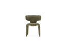 Sasha - Set - With Beige Oval Dining Table + Mila Textured Fabric Chairs - Set of 4 Chairs