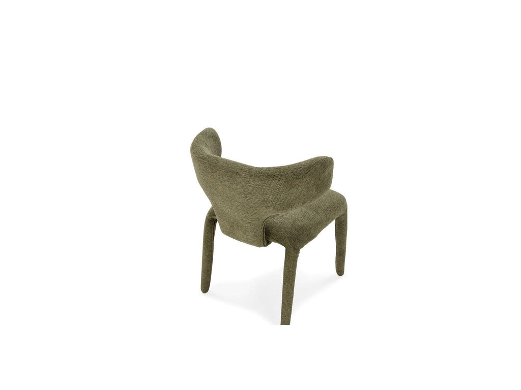 Sasha - Set - With Beige Oval Dining Table + Mila Textured Fabric Chairs - Set Of 4 Chairs