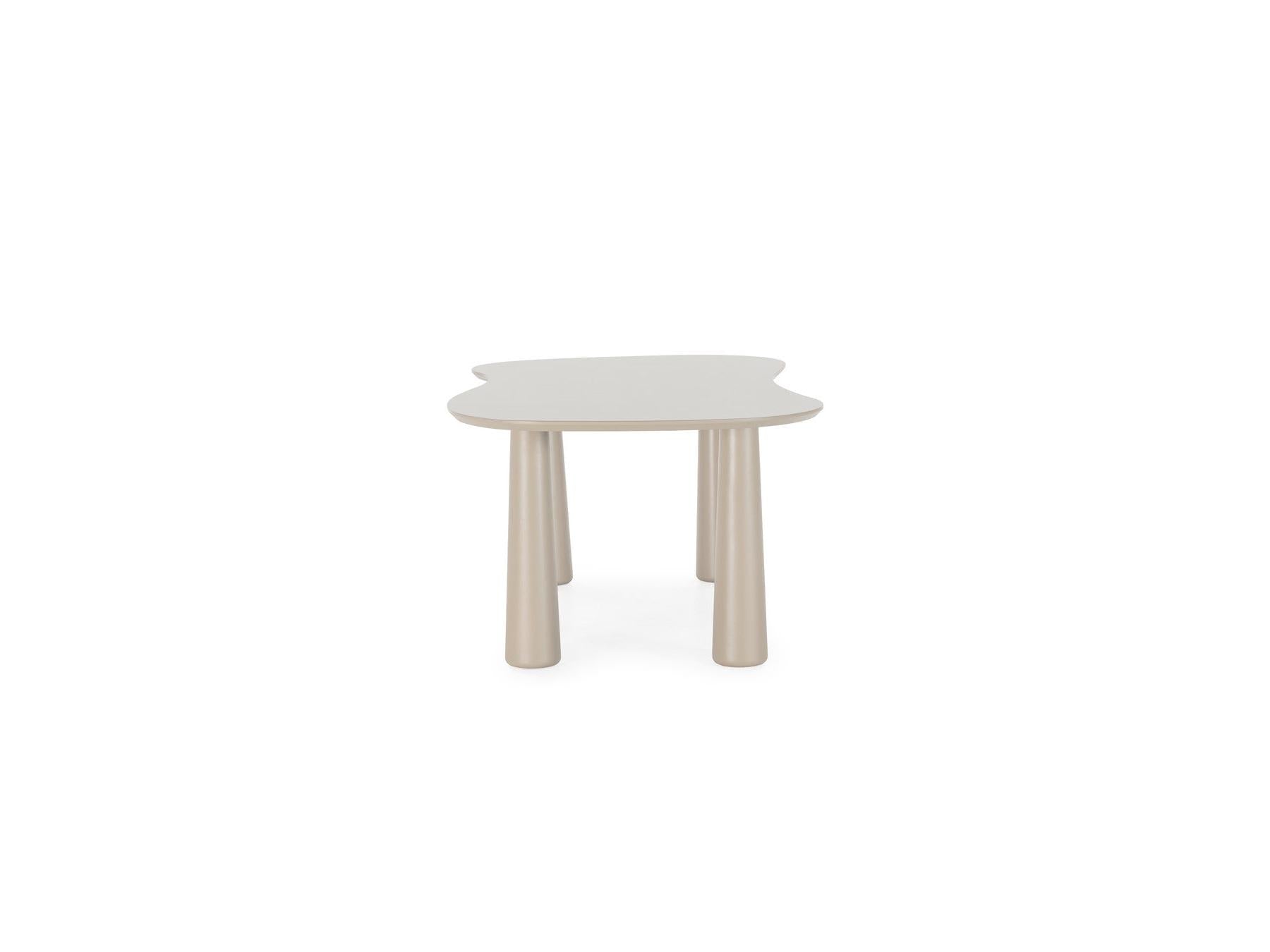 Sasha - Set - With Beige Oval Dining Table + Mila Textured Fabric Chairs - Set Of 4 Chairs