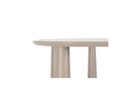 Sasha - Set - With Beige Oval Dining Table + Mila Textured Fabric Chairs - Set Of 4 Chairs