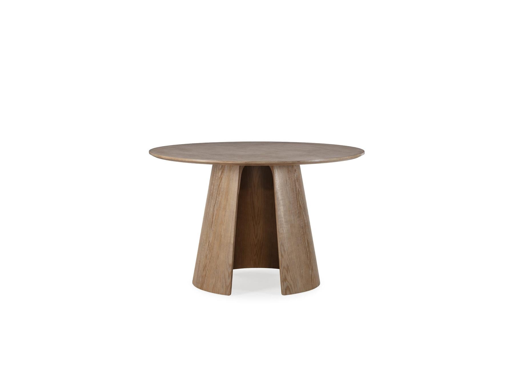 Gaston - Mesa de comedor redonda - Chapa de roble