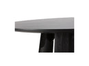 Gaston - Ensemble - Avec Table À Manger Ronde Placage Chêne + Chaises Soren Tissu Texturé
