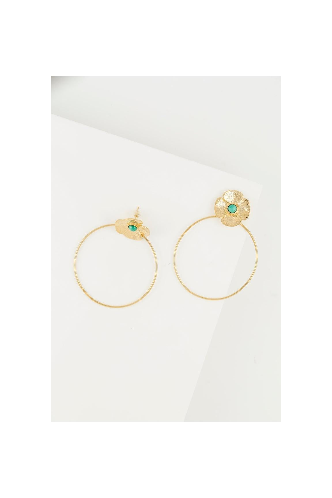 Boucles D'Oreilles 
Malachites