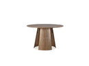 Gaston - Set - With Round Oak Veneer Dining Table + 4 Pia Chairs