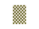 Tapis Poils Ras - Gaelle - Motif Damier - Vert