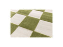 Tapis Poils Ras - Gaelle - Motif Damier - Vert
