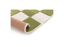 Tapis Poils Ras - Gaelle - Motif Damier - Vert