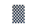 Tapis Poils Ras - Gaelle - Motif Damier - Bleu