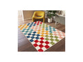 Gabrielle - Low-Pile Rug - Check Pattern - Multicoloured