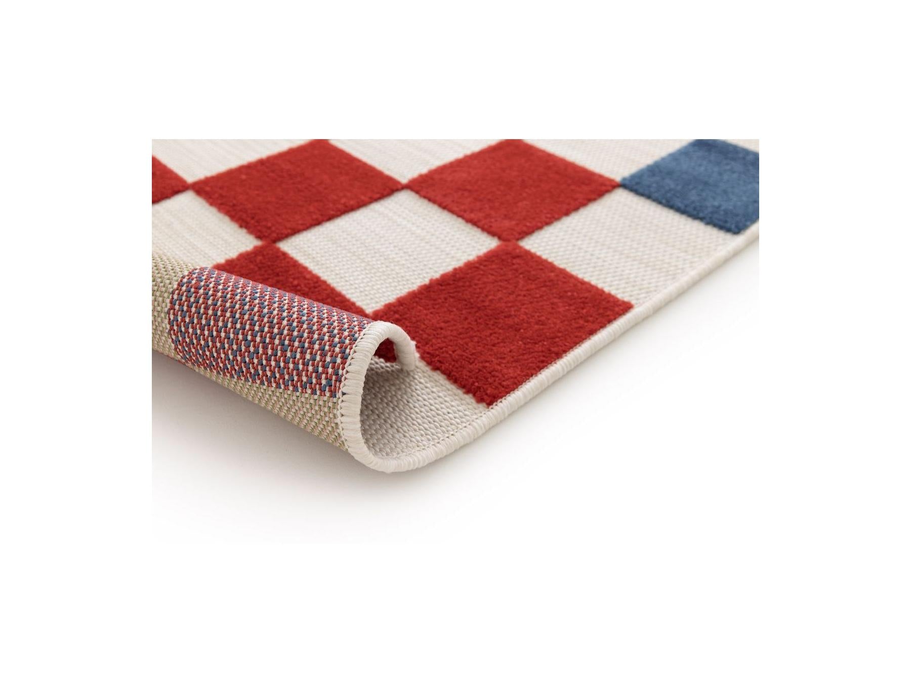 Gabrielle - Low-Pile Rug - Check Pattern - Multicoloured