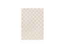 Tapis Poils Ras - Gabrielle - Motif Damier - Blanc