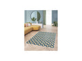 Isaure - Tapis Poils Ras - Motif Abstrait - Bleu