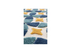 Isaure - Tapis Poils Ras - Motif Abstrait - Bleu