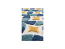 Isaure - Short Pile Rug - Abstract Pattern - Blue