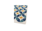 Isaure - Tapis Poils Ras - Motif Abstrait - Bleu