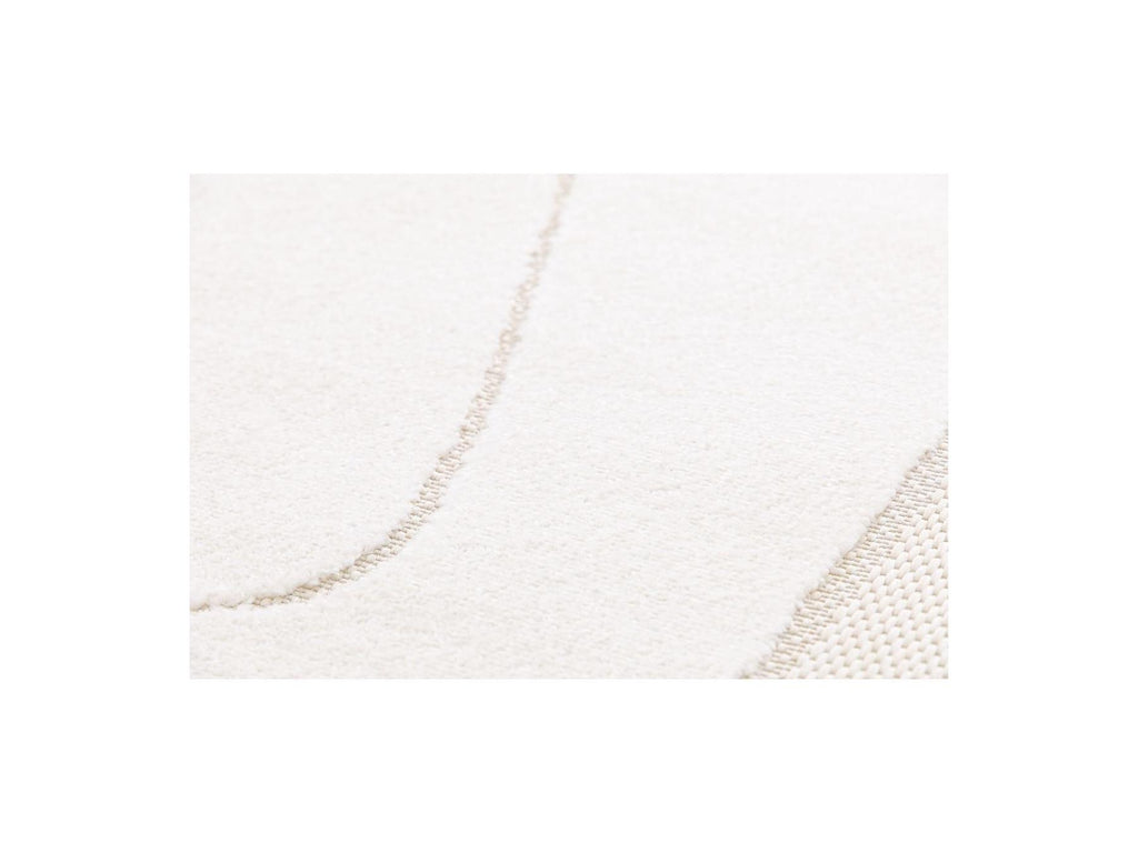 Kaia - Alfombra de pelo corto - Motivo abstracto - Beige