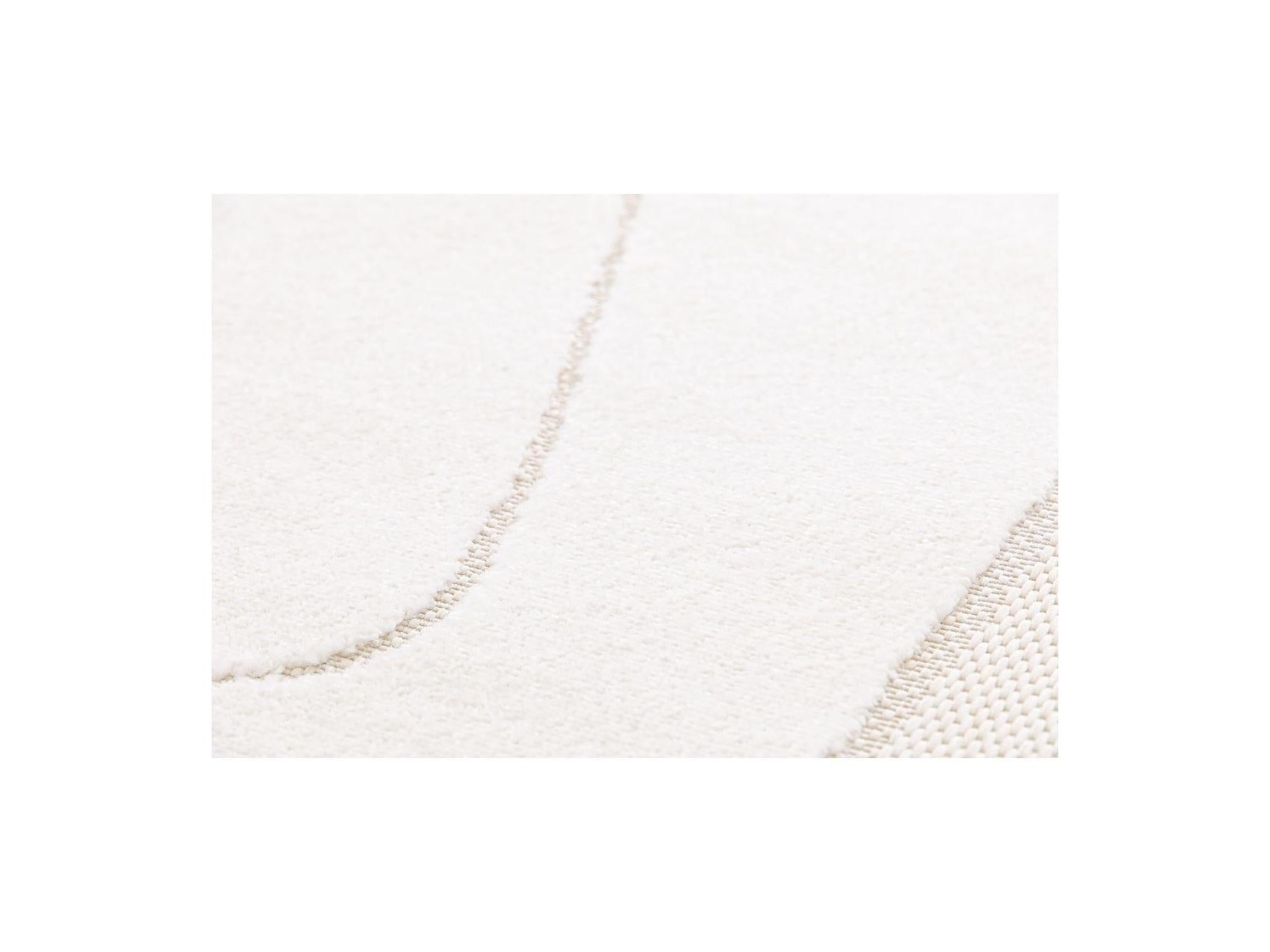 Kaia - Alfombra de pelo corto - Motivo abstracto - Beige