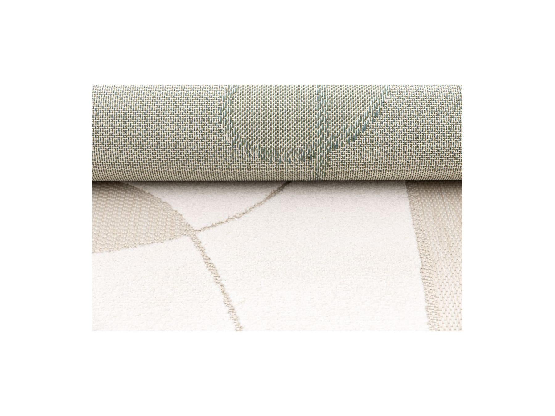 Kaia - Alfombra de pelo corto - Motivo abstracto - Beige