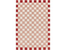 Myrlie Short Pile Rug Checkerboard Pattern - Pink