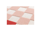 Myrlie - Myrlie Low-Pile Rug with Check Pattern - Pink