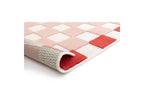 Myrlie - Myrlie Low-Pile Rug with Check Pattern - Pink