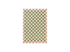 Myrlie - Low-Pile Rug - Checkerboard Pattern - Green