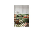 Myrlie - Low-Pile Rug - Checkerboard Pattern - Green