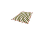 Myrlie - Low-Pile Rug - Checkerboard Pattern - Green