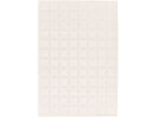 Owen - Tapis Poils Ras Motif Abstrait - Blanc