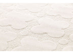 Owen - Tapis Poils Ras Motif Abstrait - Blanc