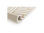 Flat-Woven Kael Rug Abstract Pattern - Brown