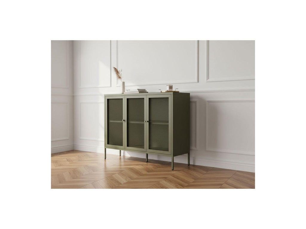 Clara - 4-Door 160 cm Metal TV Unit + 3-Door 120 cm Metal Sideboard Limited Edition