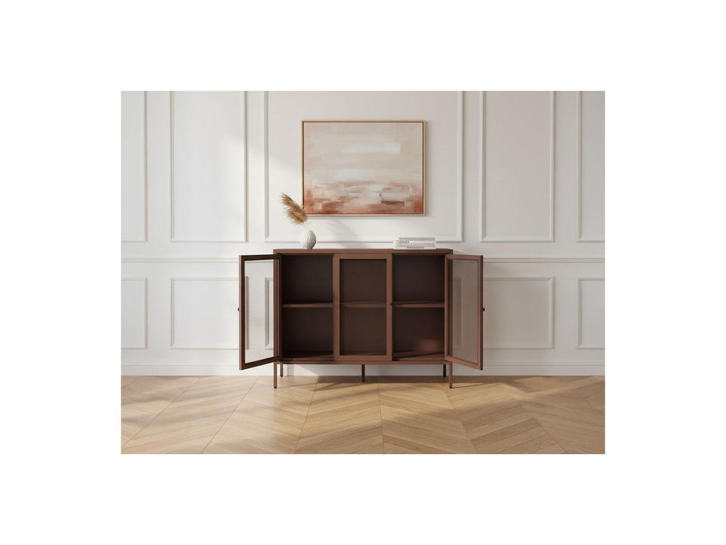 Clara - 4-Door 160 cm Metal TV Unit + 3-Door 120 cm Metal Sideboard Limited Edition