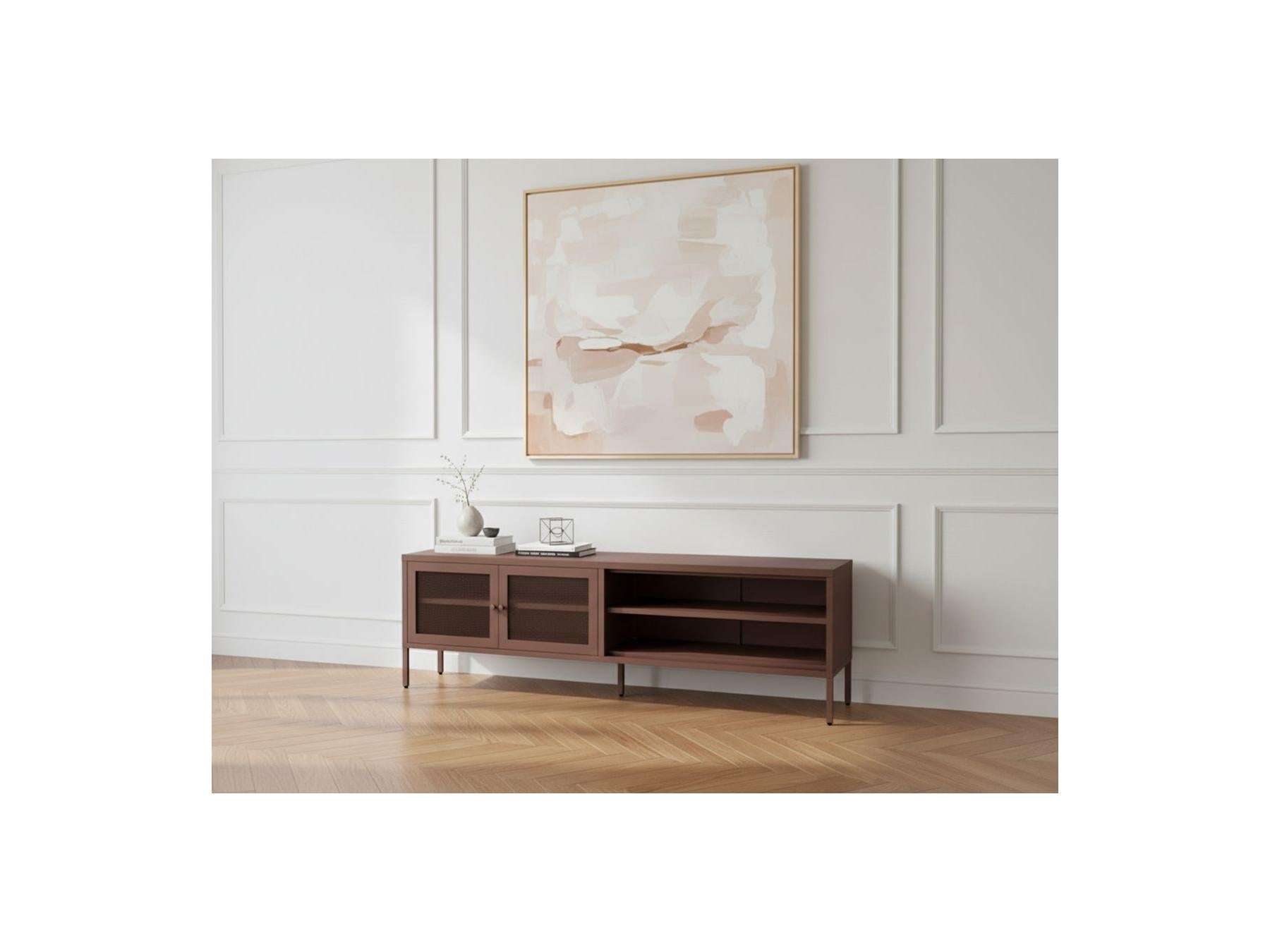 Clara - TV Unit 2 Doors 2 Compartments - Metal Limited Edition