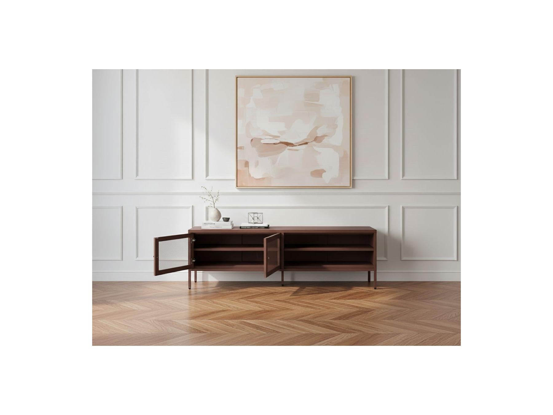 Clara - TV Unit 2 Doors 2 Compartments - Metal Limited Edition