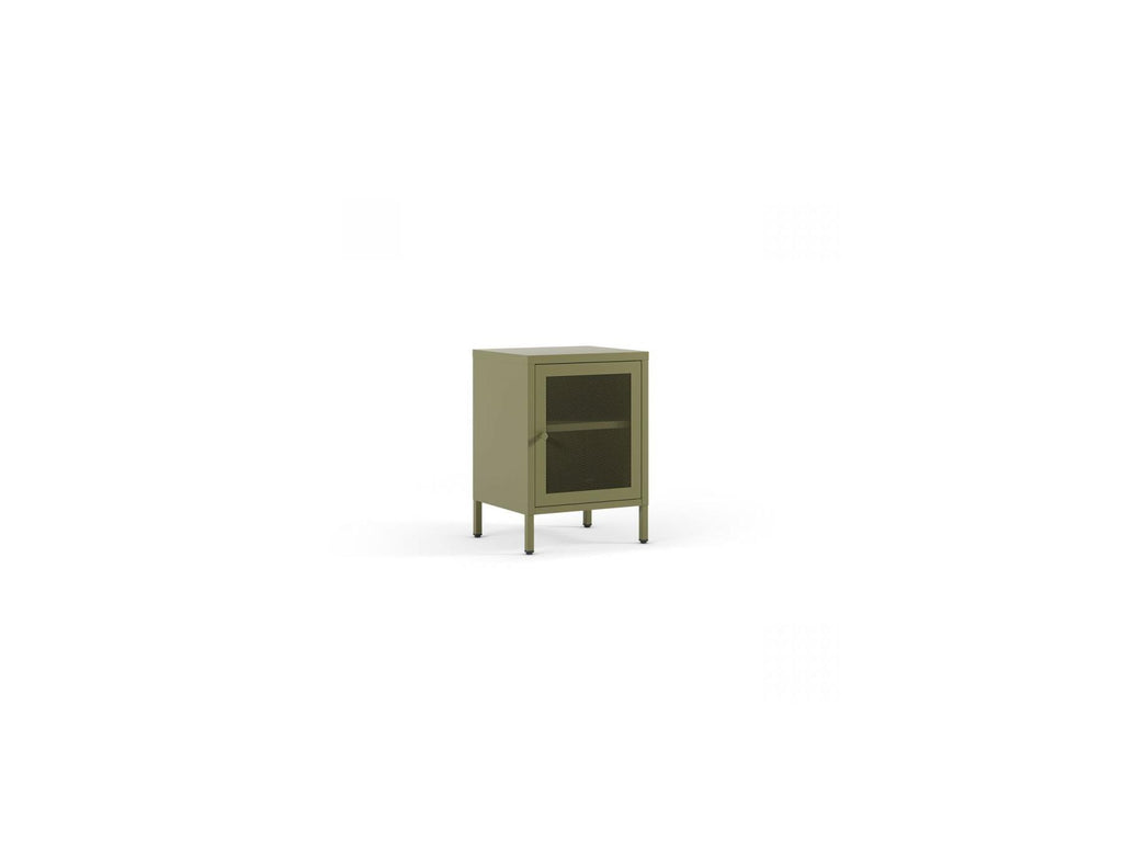 Clara - Set of 2 1-Door Bedside Tables - Limited Edition Metal