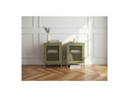 Clara - Set of 2 1-Door Bedside Tables - Limited Edition Metal