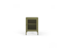 Set Of 2 Nightstands 1 Door Clara Metal Limited Edition
