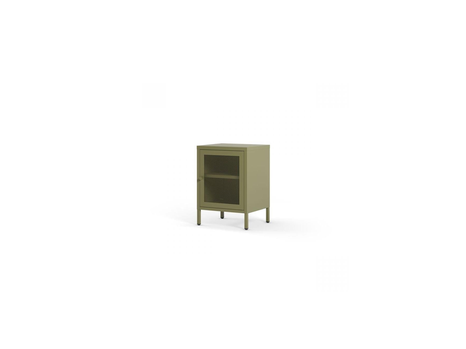 Clara - Set of 2 1-Door Bedside Tables - Limited Edition Metal
