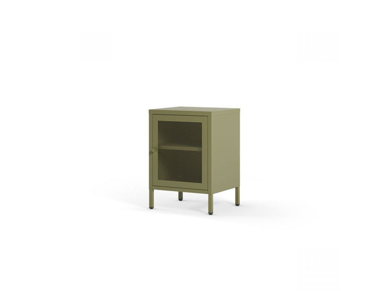Set Of 2 Nightstands 1 Door Clara Metal Limited Edition