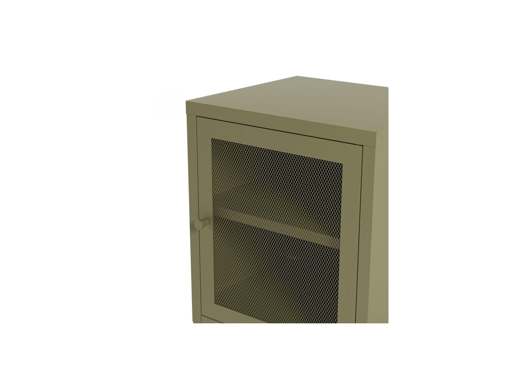 Clara - Set of 2 1-Door Bedside Tables - Limited Edition Metal