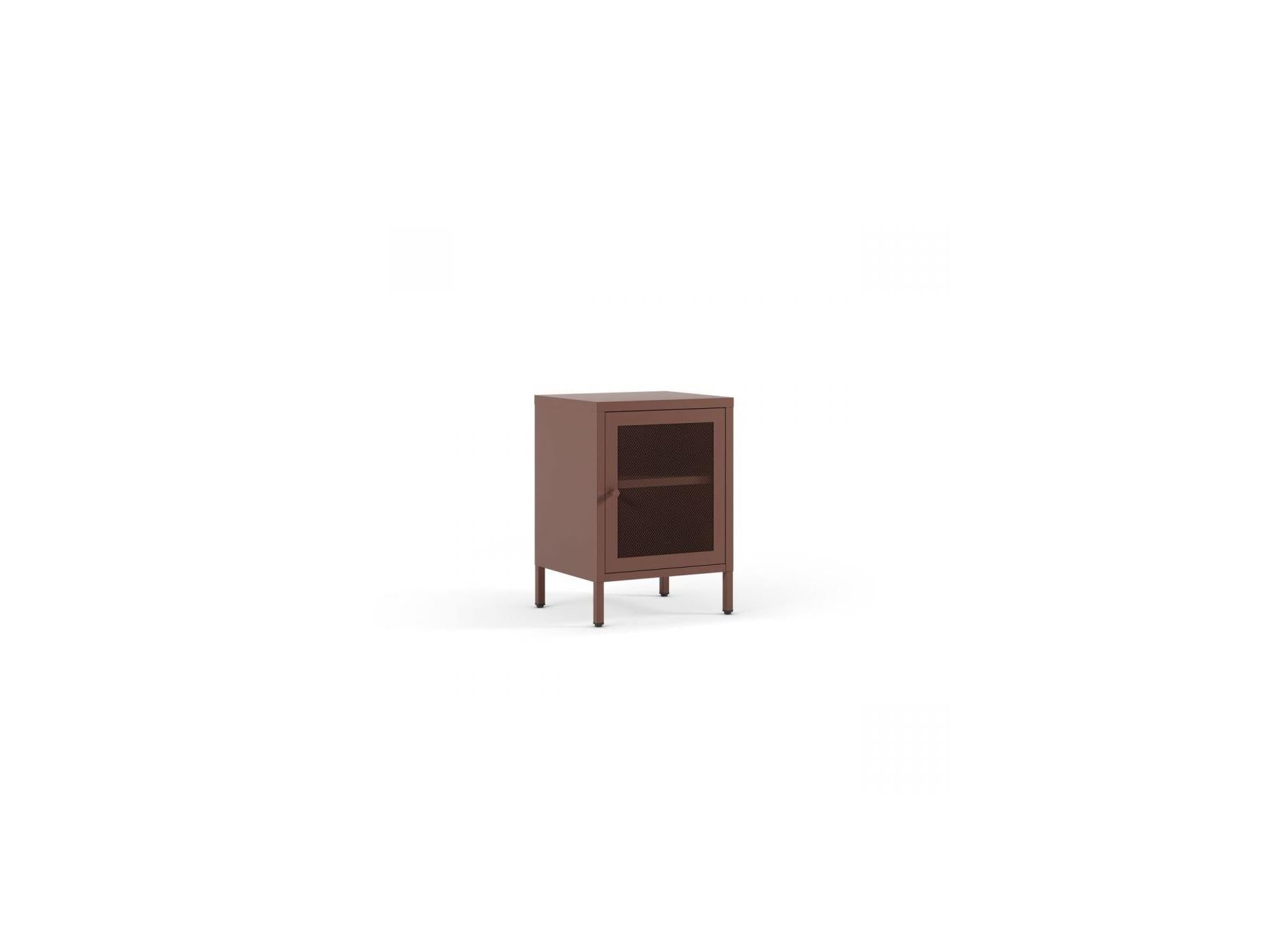 Clara - Set of 2 1-Door Bedside Tables - Limited Edition Metal