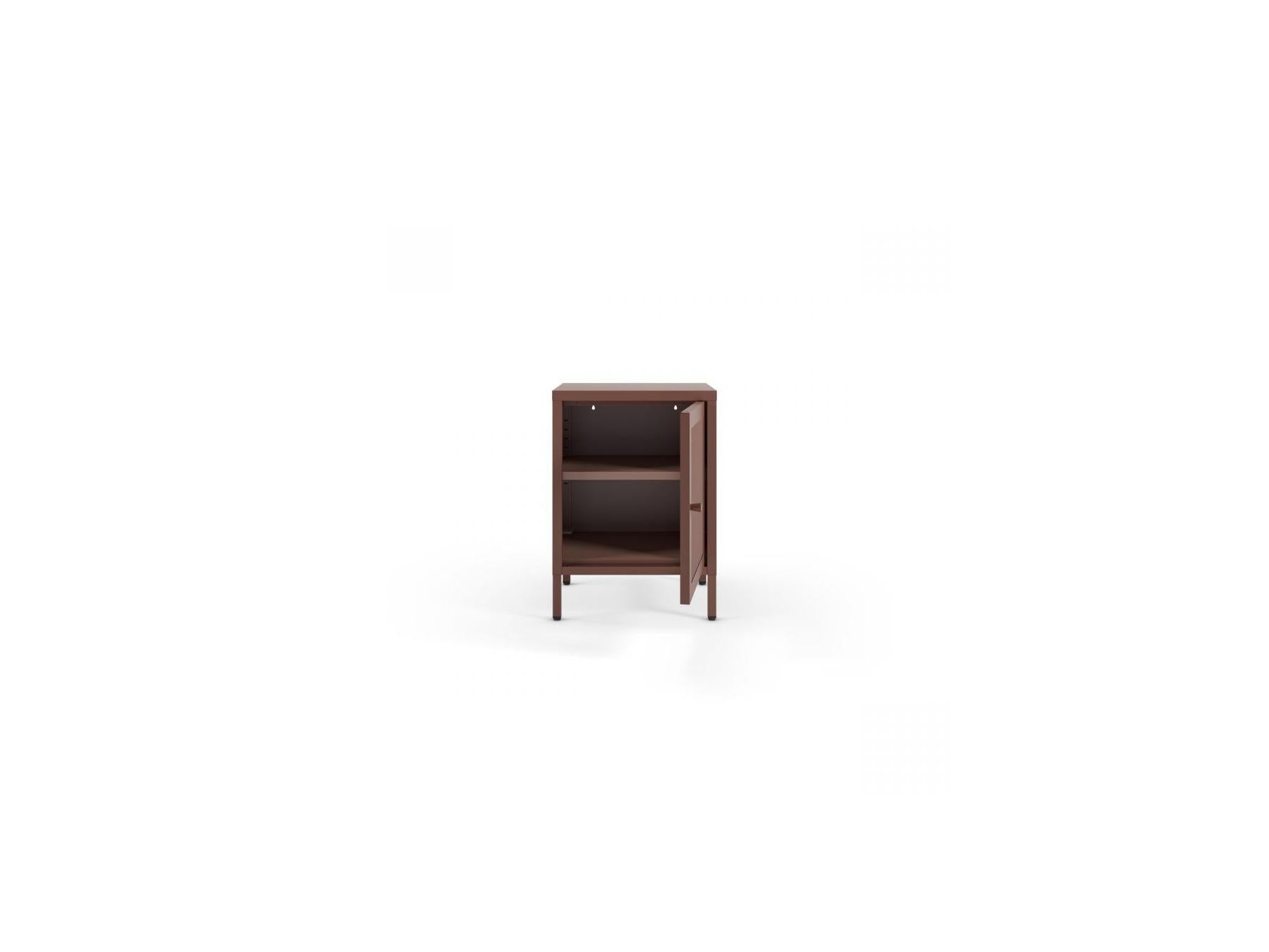 Clara - Set of 2 1-Door Bedside Tables - Limited Edition Metal